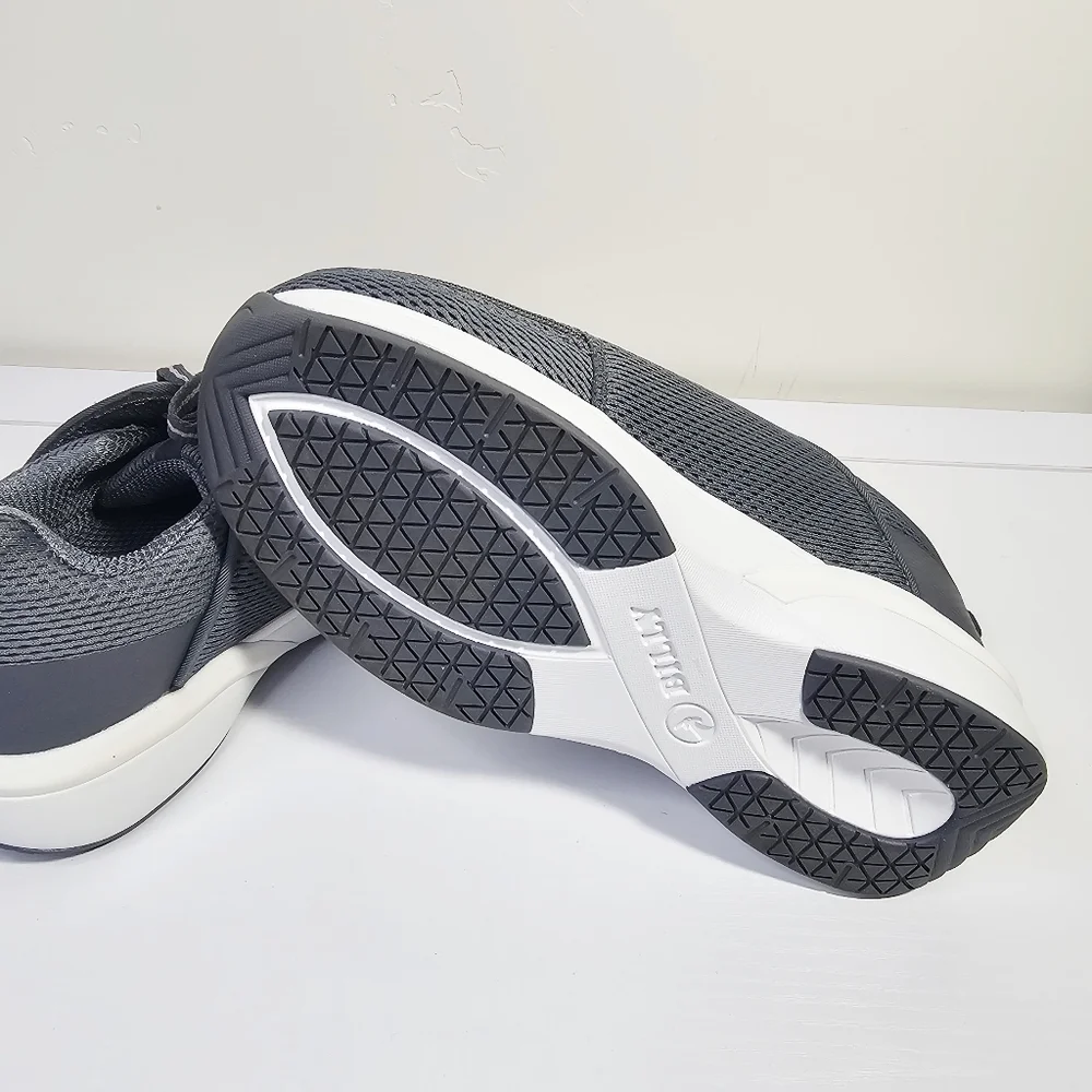 NWOB BILLY Footwear Full Wrap Zip Men Charcoal BILLY Limitless Sneakers Size 5M